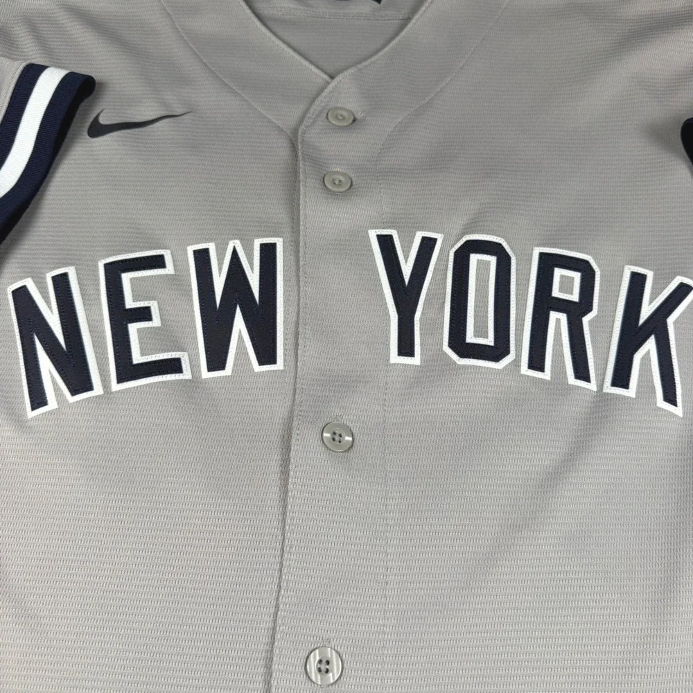Nike New York Yankees‎ MLB Baseball Jersey Mens XL Grey Road T770 551343-010